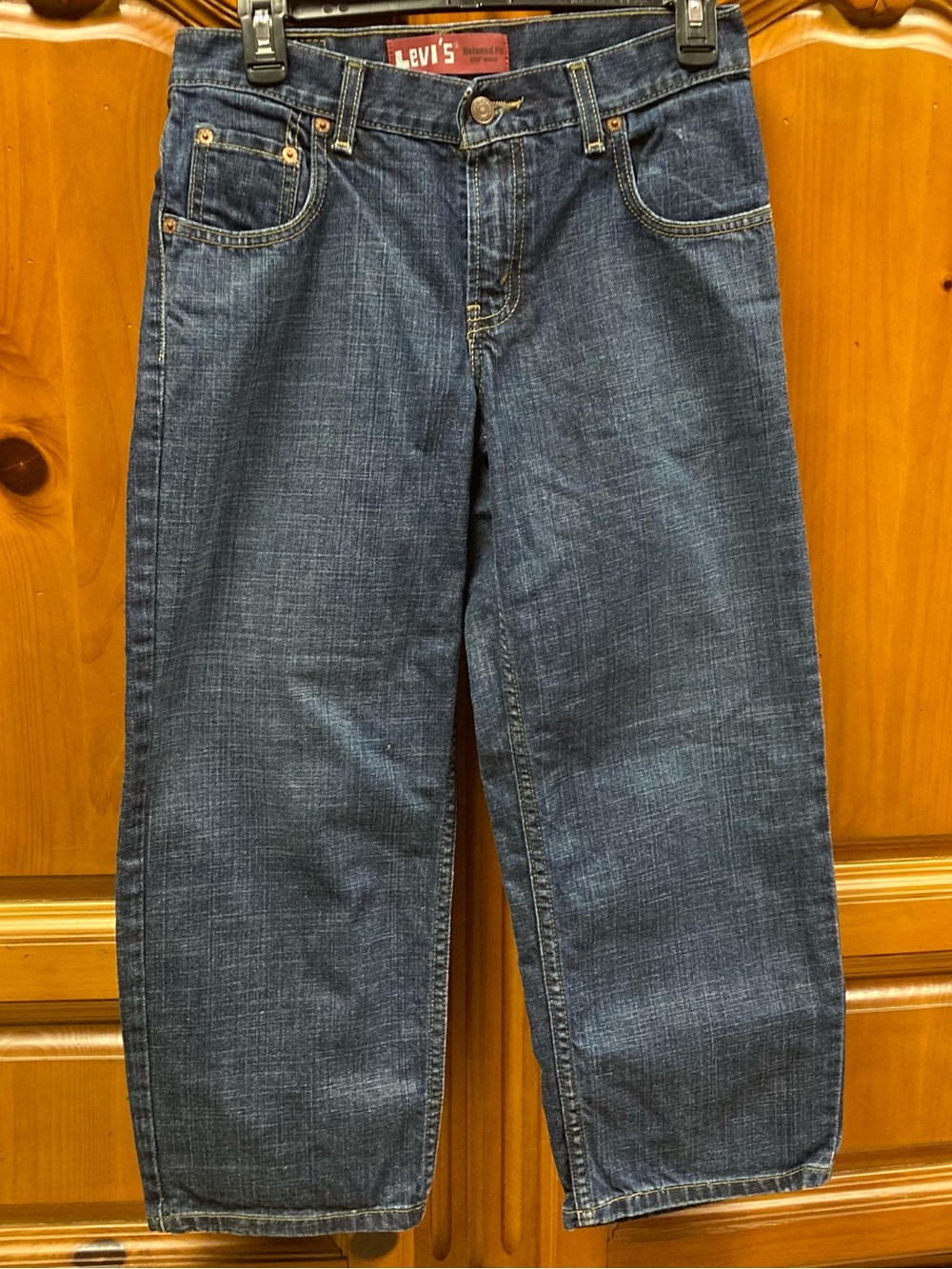 Levi’s 550 Relaxed Fit Wide Leg Jeans Size 8H Dark Wash